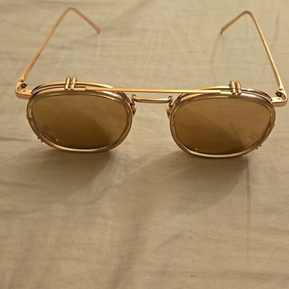 LINDA FARROW Tomasi EYEGLASSES WITH CLIP ON SUNGLASSES LFL743